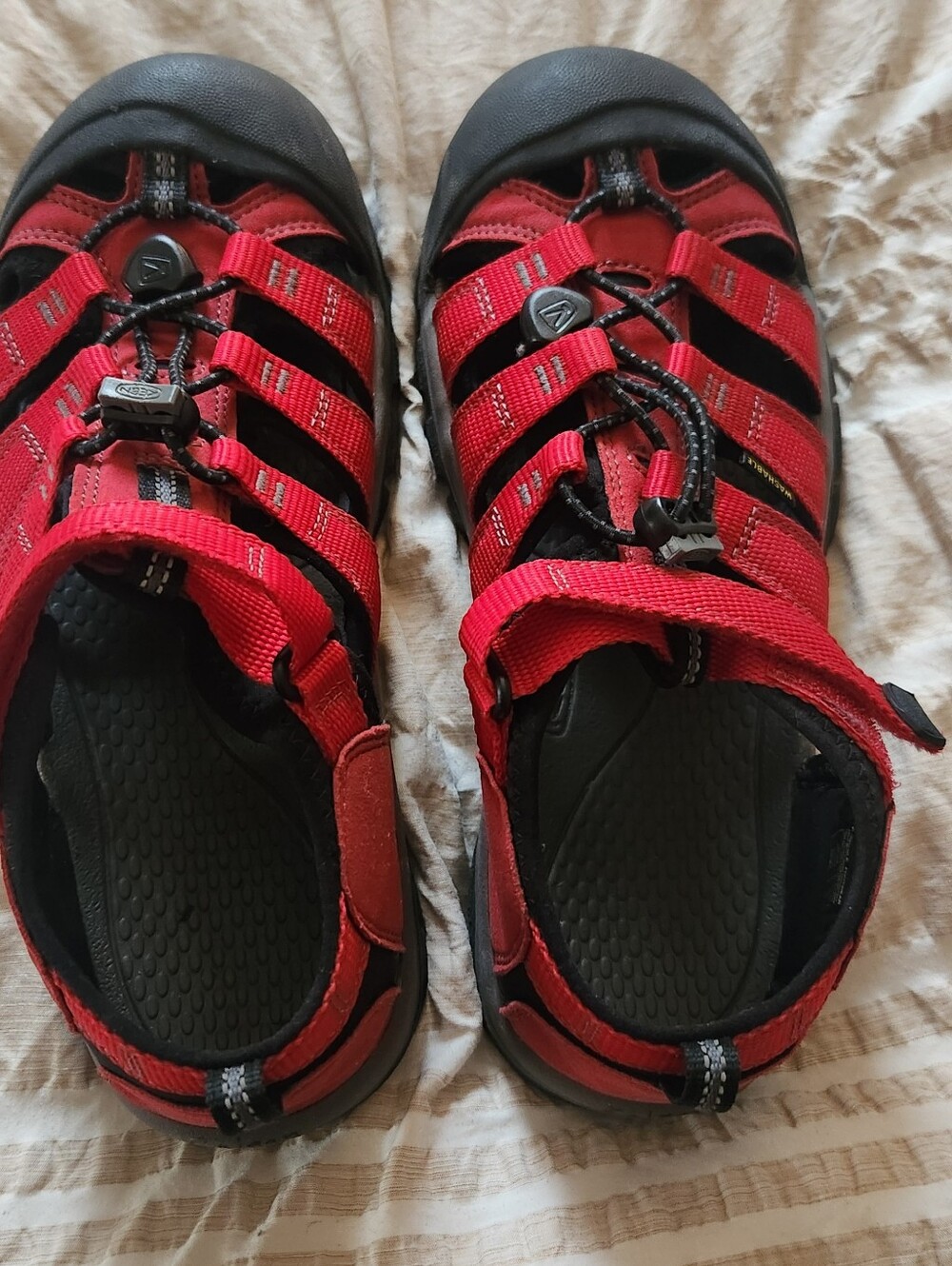 Red Outdoor Sandals - Sporty Closed-Toe Water Shoes